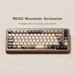 Akko MU02 75 % Mountain Seclusion mechanische Gaming-Tastatur aus Holz VIA ISO...