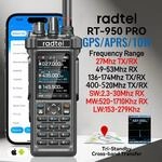 Radtel RT-950 PRO Walkie Talkie AM/FM/CB/LSB/USB/CW Empf&auml;nger mit GPS APRS 10W