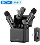 BOYA BY-V3 Kabelloses Lavalier-Mikrofon f&uuml;r iPhone 15/16 Serie Samsung DJI...