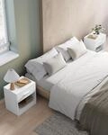VASAGLE Nachttisch, 2er Set, Beistelltisch, mit Schublade, Griff, offenes Fach,