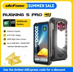 Ulefone RugKing 5 Pro &ndash; Robustes Smartphone mit 20.000 mAh Akku, langer