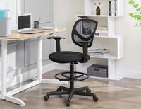 SONGMICS Chefsessel, ergonomisch, h&ouml;henverstellbare Fu&szlig;st&uuml;tze