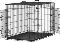 FEANDREA Tiertransportbox, S-XXXL, klappbar Doppelt&uuml;ren mit Doppelschl&ouml;ssern