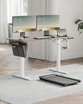 SONGMICS H&ouml;henverstellbarer Schreibtisch elektrisch, 60 x 140 x (72-120) cm,