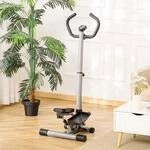 HOMCOM Stepper Heimtrainer f&uuml;r Zuhause klein Fitnessger&auml;t mit LCD-Bildschirm