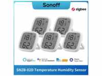 1-5pcs sonoff SNZB-02D zigbee lcd bildschirm smart temperatur feuchtigkeit...