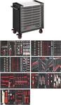 VIGOR Werkstattwagen Series XL Edelstahl-Arbeitsplatte mit Sortiment V4481-X/499