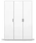 Dreht&uuml;renschrank Yarm , wei&szlig; , Ma&szlig;e (cm): B: 140 H: 194