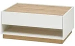 Couchtisch mit Stauraum Cande , wei&szlig; , Ma&szlig;e (cm): B: 60 H: 38
