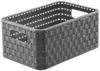 Rotho Aufbewahrungsbox , grau , Kunststoff , Maße (cm): B: 18,5 H: 12,6