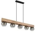 Globo Lighting Pendelleuchte , schwarz , Ma&szlig;e (cm): B: 115 H: 120