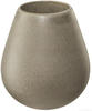 Vase Ease , grau , Steingut , Maße (cm): H: 18 Ø: 9