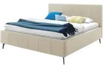 Polsterbettgestell Lizzano , beige , Ma&szlig;e (cm): B: 174 H: 114