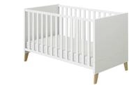 PAIDI Babybett Oscar &brvbar; wei&szlig; &brvbar; Ma&szlig;e (cm): B: 76,2 H: 83,3