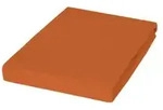 Janine Spannbetttuch , orange , Ma&szlig;e (cm): B: 100 H: 35