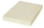 Janine Spannbetttuch , beige , Ma&szlig;e (cm): B: 100 H: 35