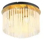 Globo Lighting Deckenleuchte , gold , Ma&szlig;e (cm): H: 23 &Oslash;: 32
