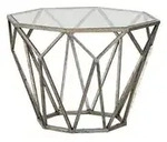 Beistelltisch Gleam , gold , Ma&szlig;e (cm): B: 55 H: 38