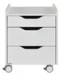 PAIDI Rollcontainer Rollcontainer 3S , wei&szlig; , Ma&szlig;e (cm): B: 44,3 H: 53,29 T:...
