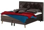 Playboy Boxspringbett Audrey , grau , Ma&szlig;e (cm): B: 150 H: 118