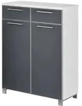 Schuhschrank Duna , grau , Ma&szlig;e (cm): B: 84 H: 108 T: 37.0