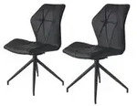 by Living Esszimmerstuhl 2er-Set Imke , schwarz , Ma&szlig;e (cm): B: 52 H: 90,5