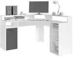 by Living Schreibtisch Fox , wei&szlig; , Ma&szlig;e (cm): B: 139 H: 91