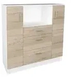 Sideboard Esilo , mehrfarbig , Ma&szlig;e (cm): B: 109 H: 110