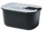 Mepal Frischhaltedose Easyclip , schwarz , Glas,Kunststoff , Ma&szlig;e (cm): B:...