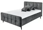 meinBett Polsterbettgestell Mariano C , grau , Ma&szlig;e (cm): B: 149 H: 108