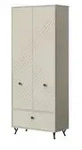 Garderobenschrank Notes , beige , Ma&szlig;e (cm): B: 80 H: 190 T: 35.0