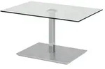 Couchtisch Vilshofen , transparent/klar , Ma&szlig;e (cm): B: 60 H: 47