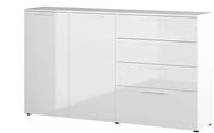 uno Sideboard Glossy &brvbar; wei&szlig; &brvbar; Ma&szlig;e (cm): B: 186 H: 107 T: 40.0