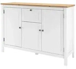 Sideboard Mazzano , wei&szlig; , Ma&szlig;e (cm): B: 120 H: 90 T: 40.0