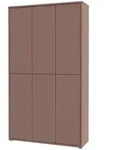 Schuh- und Mehrzweckschrank Bergamo , rot , Ma&szlig;e (cm): B: 109 H: 192 T: 34.8