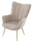 by Living Sessel Uta , beige , Ma&szlig;e (cm): B: 72 H: 97