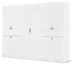 Dreht&uuml;renschrank Thurso , wei&szlig; , Ma&szlig;e (cm): B: 271 H: 210