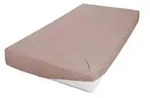 Jersey Spannbettlaken , braun , Ma&szlig;e (cm): B: 100 H: 22