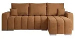 Ecksofa mit Schlaffunktion Kirasso , orange , Ma&szlig;e (cm): B: 245 H: 86
