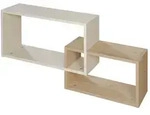 Wandregal Elis , beige , Ma&szlig;e (cm): B: 91 H: 40,5 T: 18.0