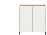 Schuhschrank , wei&szlig; , Ma&szlig;e (cm): B: 90 H: 97