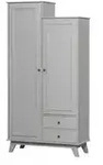 WOOOD Kleiderschrank , beige , Ma&szlig;e (cm): B: 98 H: 190