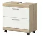 Waschbeckenunterschrank , holzfarben , Ma&szlig;e (cm): B: 60 H: 60