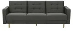 Max Winzer Einzelsofa Jasmin , schwarz , Ma&szlig;e (cm): B: 224 H: 81