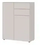 uno Schuhschrank Lomena , beige , Ma&szlig;e (cm): B: 92 H: 119 T: 41.0