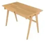 Schreibtisch Edda , holzfarben , Ma&szlig;e (cm): B: 120 H: 75,5