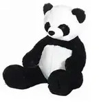 Heunec Kuscheltier Panda , mehrfarbig , Ma&szlig;e (cm): B: 40 H: 38