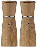 WMF Gew&uuml;rzm&uuml;hlen-Set Ceramill Nature , holzfarben , Holz,Edelstahl,Glas , Ma&szlig;e