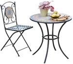 Siena Garden Balkontisch mit Mosaikoptik Prato , mehrfarbig , Ma&szlig;e (cm): H: 71 &Oslash;: