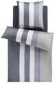 JOOP! Mako-Satin Bettw&auml;sche Cornflower Stripe &brvbar; grau &brvbar; Ma&szlig;e (cm): B: 135